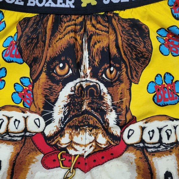 Vintage Joe Boxer Boxers Men's Size Medium St Bernard Smiley Face Cotton NWOT - Picture 3 of 14